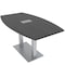 Skutchi Designs 33.5 in W, 59.5 in L, 29 in H, Engineered Wood Top, Grey HAR-BOT-34x60-DOU-ELEC-ASIANNIGHT - alternate 1